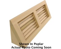 Cherry Corner Baseboard Angle Mounted Wood Grille Vents