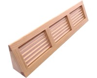 Red Oak Corner Baseboard Angle Mounted Wood Grille Vents