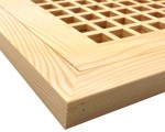 Fir Flush Mount Egg Crate Wood Floor Grate Vents