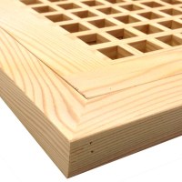Fir Flush Mount Egg Crate Wood Floor Grate Vents