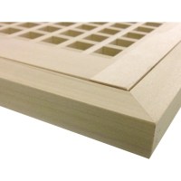 Poplar Flush Mount Egg Crate Wood Floor Grate Vents