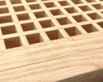 Red Oak Flush Mount Egg Crate Wood Floor Grate Vents