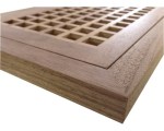 Walnut Flush Mount Egg Crate Wood Floor Grate Vents