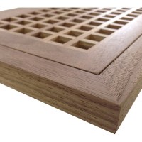 Walnut Flush Mount Egg Crate Wood Floor Grate Vents