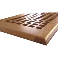 Hickory Self Rimming Egg Crate Wood Floor Grate Vents