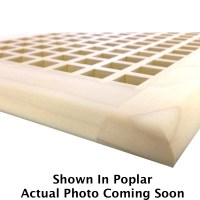 Mahogany Self Rimming Egg Crate Wood Floor Grate Vents