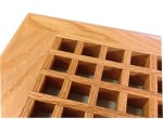 Red Oak Self Rimming Egg Crate Wood Floor Grate Vents