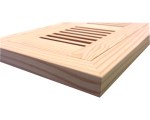 Fir Flush Mount Wood Floor Vent With Frame