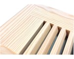 Fir Flush Mount Wood Floor Vent With Frame