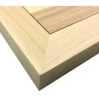 Hickory Flush Mount Wood Floor Vent With Frame