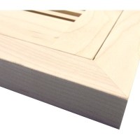 Maple Flush Mount Wood Floor Vent With Frame