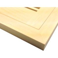 Pine Flush Mount Wood Floor Vent With Frame