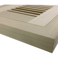 Poplar Flush Mount Wood Floor Vent With Frame