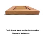 Flush Mount Wood Floor Vent Profile Bottom View