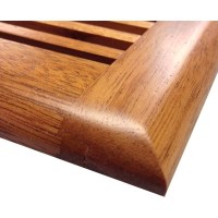 Mahogany Self Rimming Drop in Wood Floor Vent