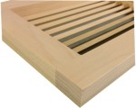 Poplar Wall Mount Cold Air Return Wood Grille Vents