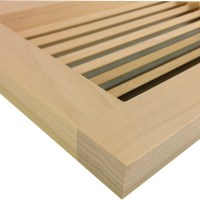 Poplar Wall Mount Cold Air Return Wood Grille Vents