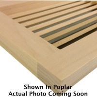 Quarter Sawn White Oak Wall Mount Cold Air Return Wood Grille Vents